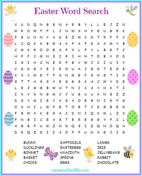 Printable Easter Word Search
