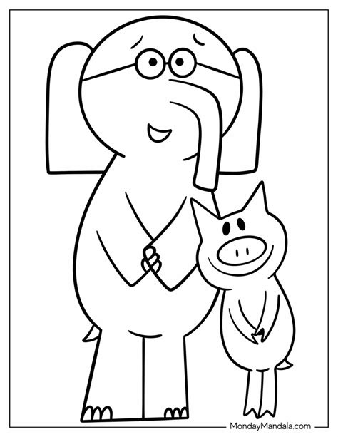 Printable Elephant And Piggie