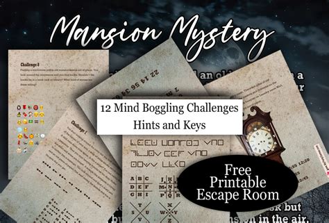 Printable Escape Game