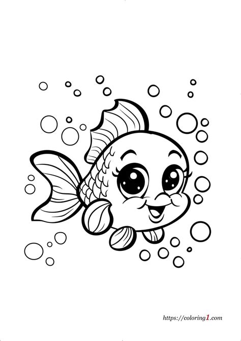 Printable Fish Coloring Sheets