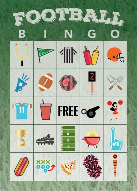 Printable Football Bingo Cards