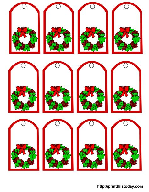 Printable Free Christmas Tags