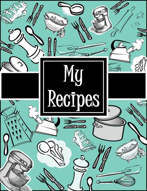 Printable Front Cover Recipe Book Cover