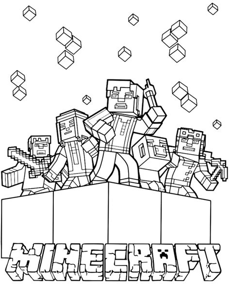 Printable Full Page Minecraft Coloring Pages