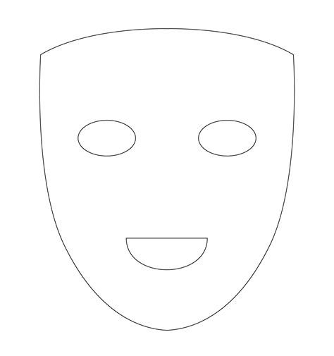 Printable Full Size Mask Template