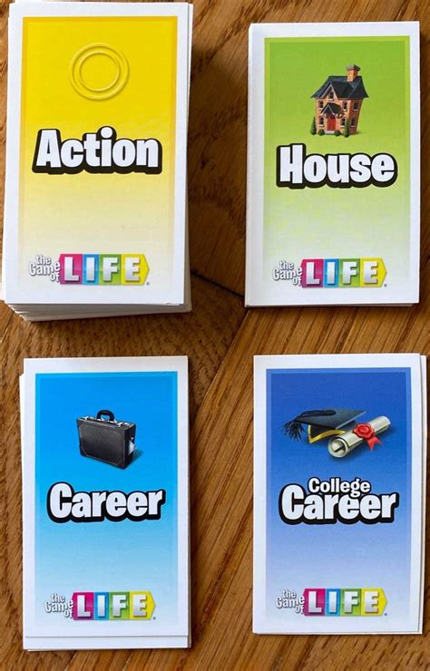 Printable Game Of Life Career Cards