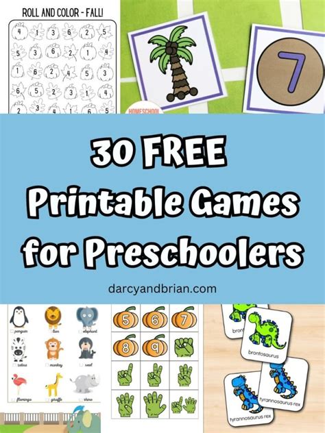 Printable Games For Preschoolers