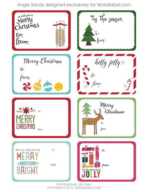 Printable Gift Labels