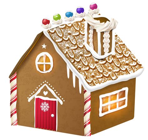 Printable Gingerbread House Clipart