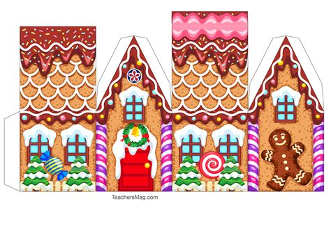 Printable Gingerbread House Template