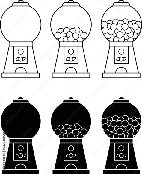 Printable Gumball Machine Clipart