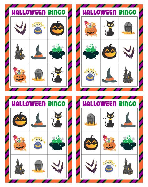 Printable Halloween Bingo Cards