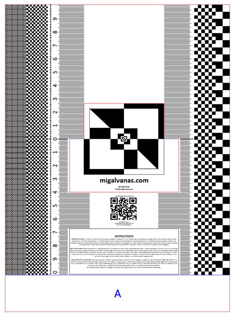Printable High Resolution Lens Calibration Chart