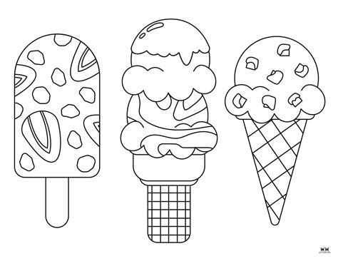 Printable Ice Cream Coloring Pages