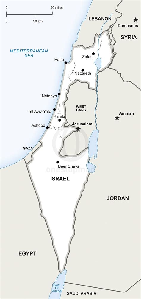 Printable Israel Map