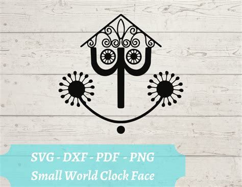 Printable Its A Small World Clock Face