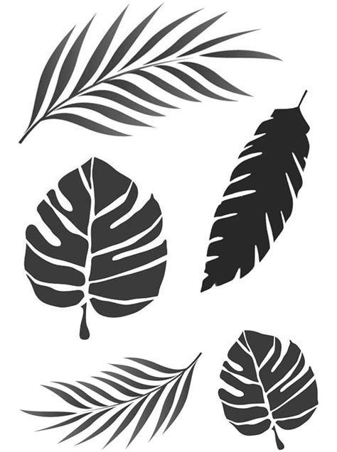 Printable Leaf Stencil