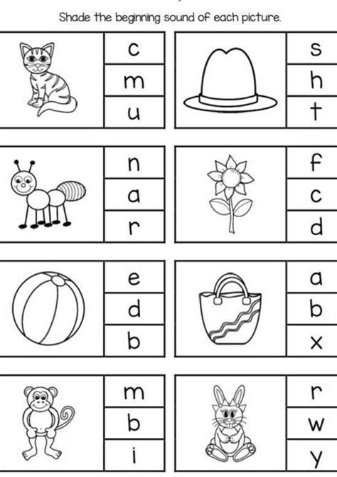 Printable Learning Pages For Kindergarten