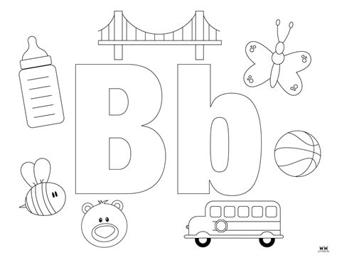 Printable Letter B Coloring Pages
