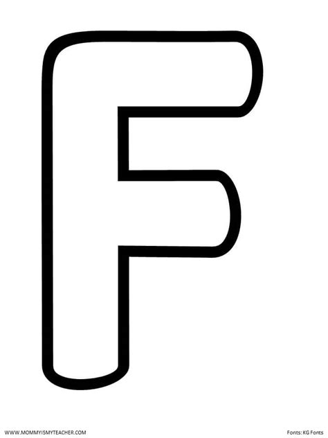 Printable Letter F