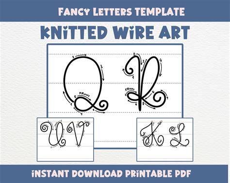 Printable Letter Templates For Knitted Wire