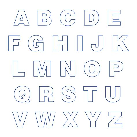 Printable Letters Of The Alphabet To Cut Out