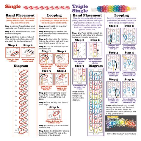 Printable Loom Band Instructions