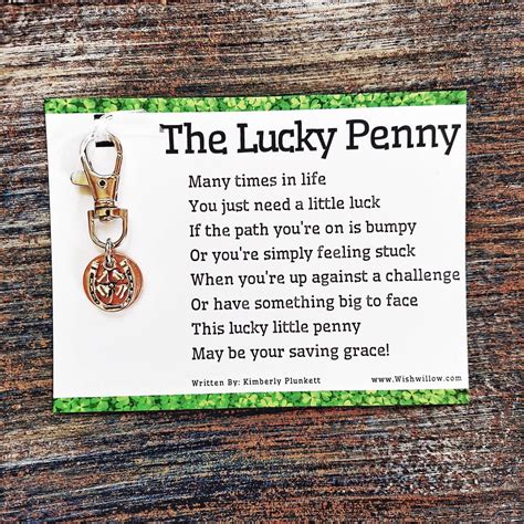 Printable Lucky Penny Poem