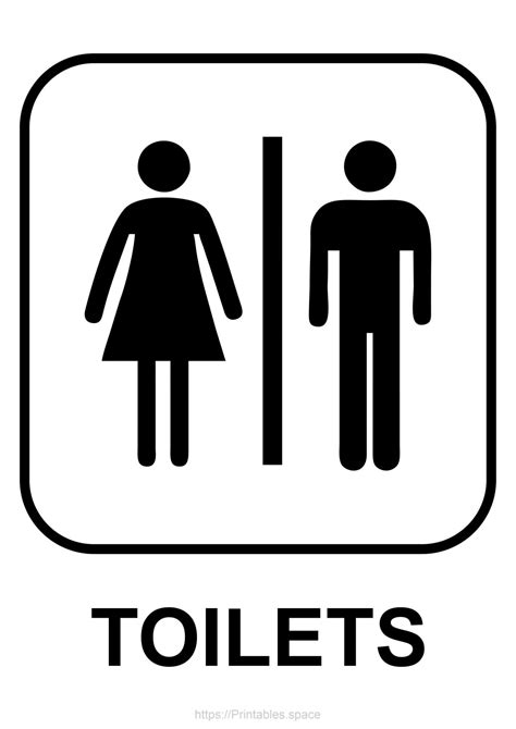 Printable Male And Female Toilet Signs