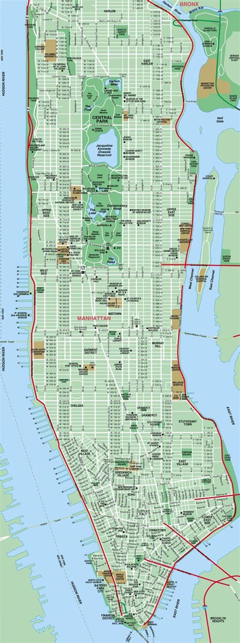 Printable Manhattan Map With Streets