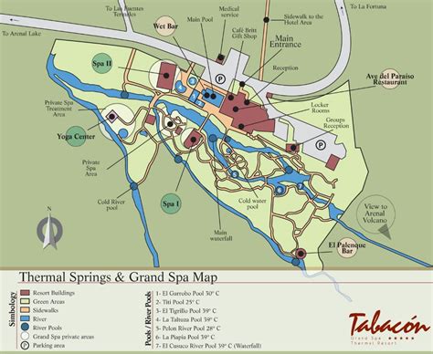 Printable Map Directions From Sjo To Tabacon Thermal Resort
