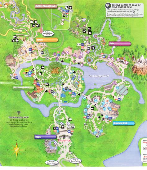 Printable Map Of Animal Kingdom