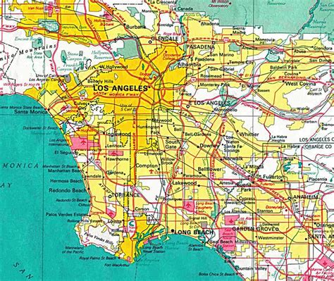 Printable Map Of Los Angeles