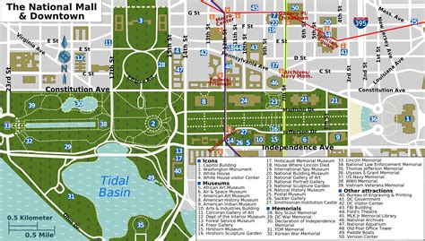 Printable Map Of National Mall