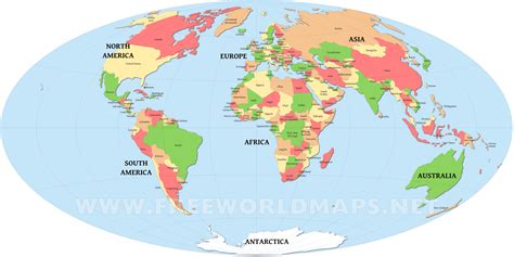 Printable Map Of World With Countries
