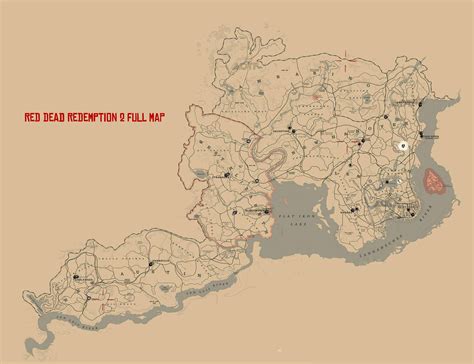 Printable Map Red Dead Redemption 2 Pc Online 2019
