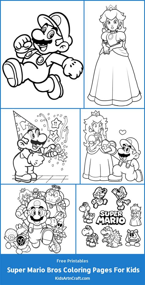 Printable Mario Bros Coloring Pages