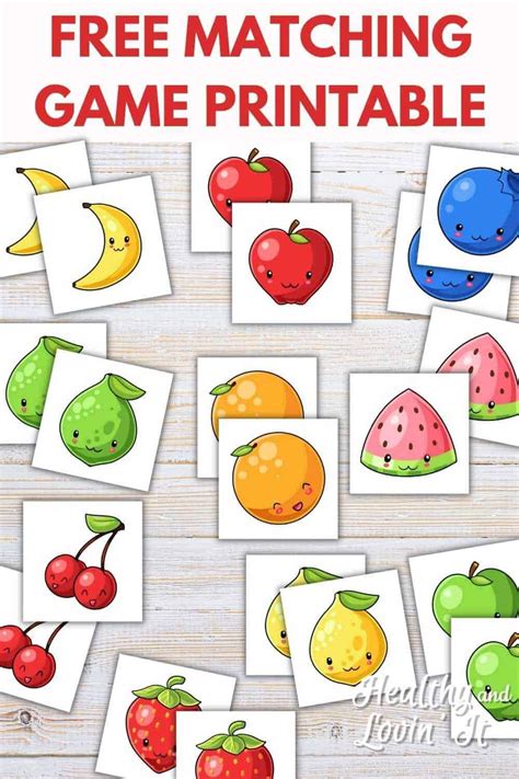 Printable Matching Games For 3 Year Olds
