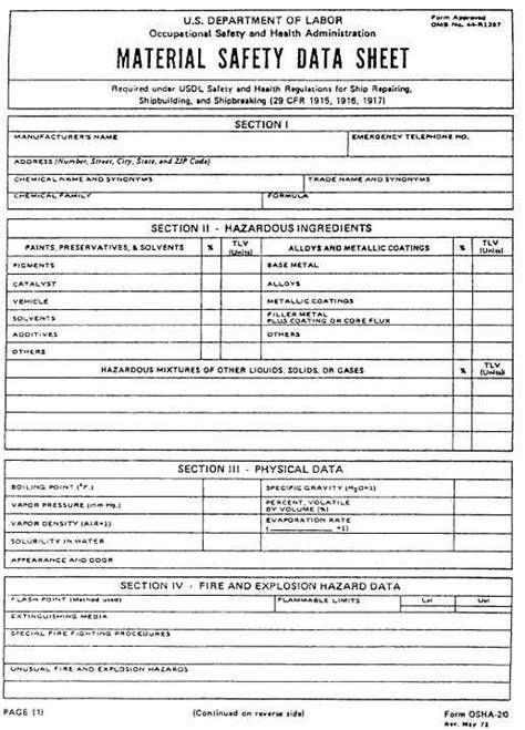 Printable Material Safety Data Sheet