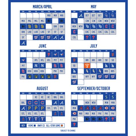 Printable Mets Schedule