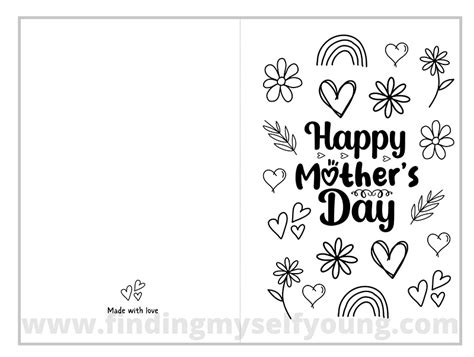 Printable Mothers Day Card Template