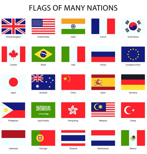 Printable National Flags