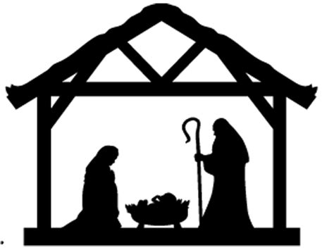 Printable Nativity Stencil