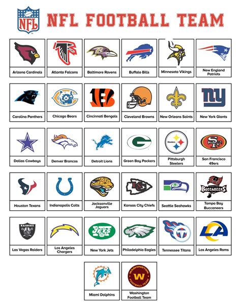 Printable Nfl Football