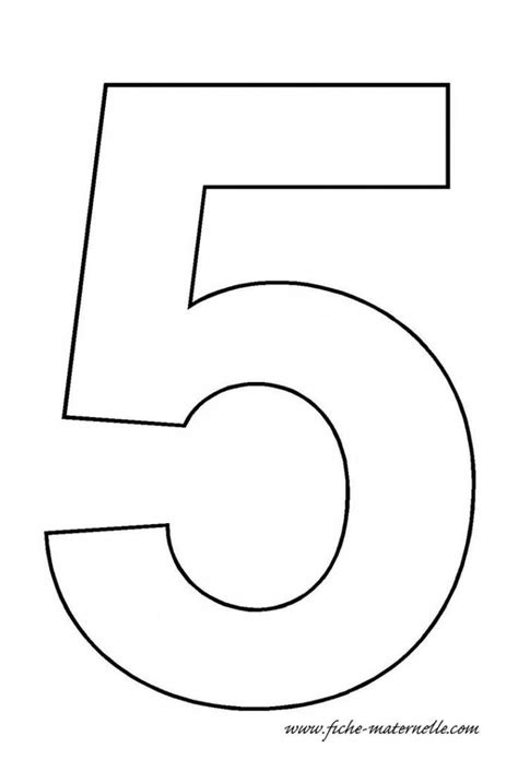 Printable Number 5