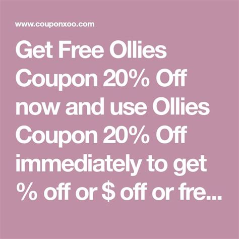 Printable Ollie's Coupon In Store