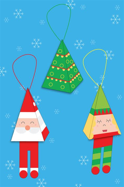 Printable Paper Christmas Ornaments