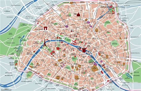 Printable Paris Map