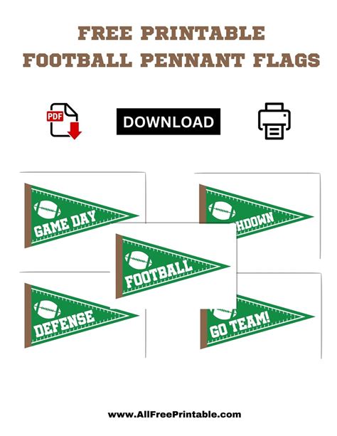 Printable Pennant Flags