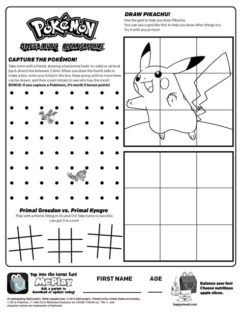 Printable Pokemon Activities